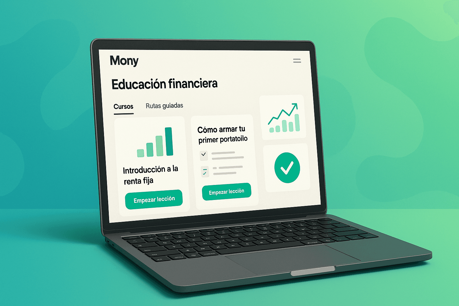 Screenshot de Educación en la app Mony